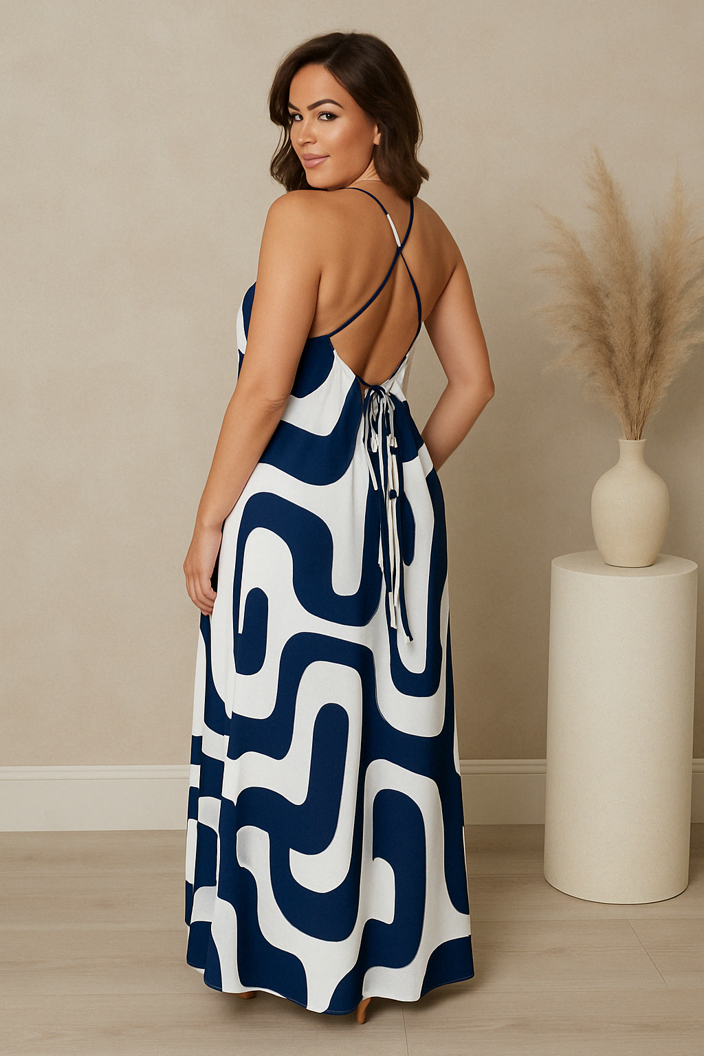 Combinaison Femme Graphique Bleu Nuit