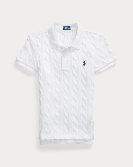 R&L Polo en maille torsadée